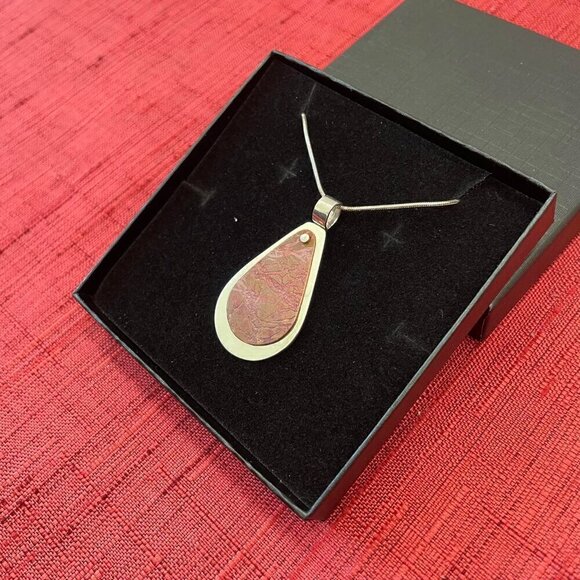 Jessie Senecal Handmade Sterling Silver "Copper Roots" Necklace - Picture 2 of 5